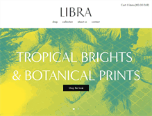 Tablet Screenshot of libraclothing.com